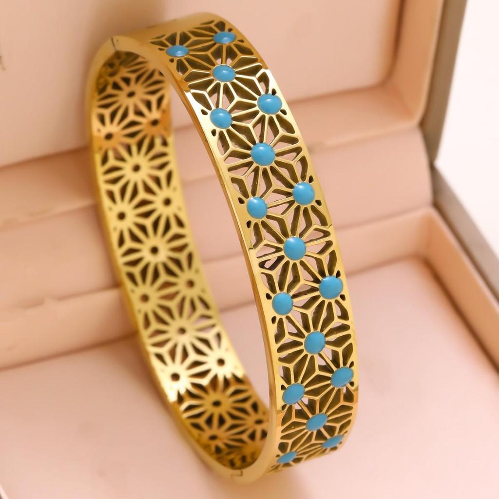 Europäischer & Amerikanischer Mode-Star Zirkon Armband: 18K Titanstahl, Nicht verblassend, Elegantes Design