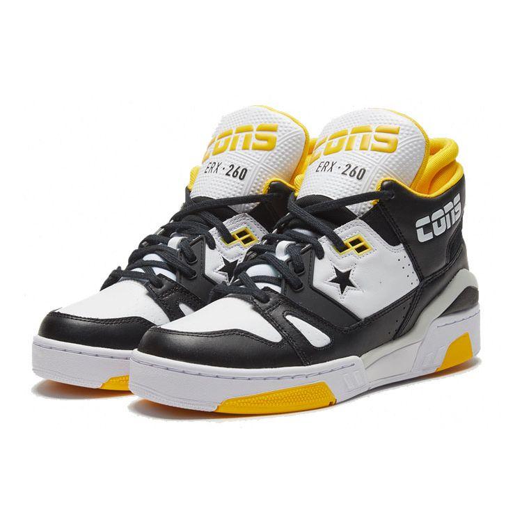 Converse ERX 260 Leather Sports Comfort Shock Absorption Support Mid-Top Retro Basketball Shoes Unisex sneaker Yellow 167110C