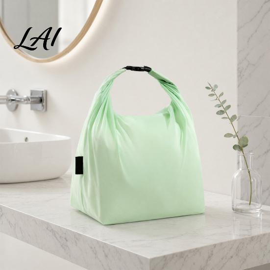 Handheld Swim Bag Swimming Storage Bag with Buckle Large Capacity Wet Clothes Nylon Drawstring Gym Organizer Waterproof Toiletries for Travel
