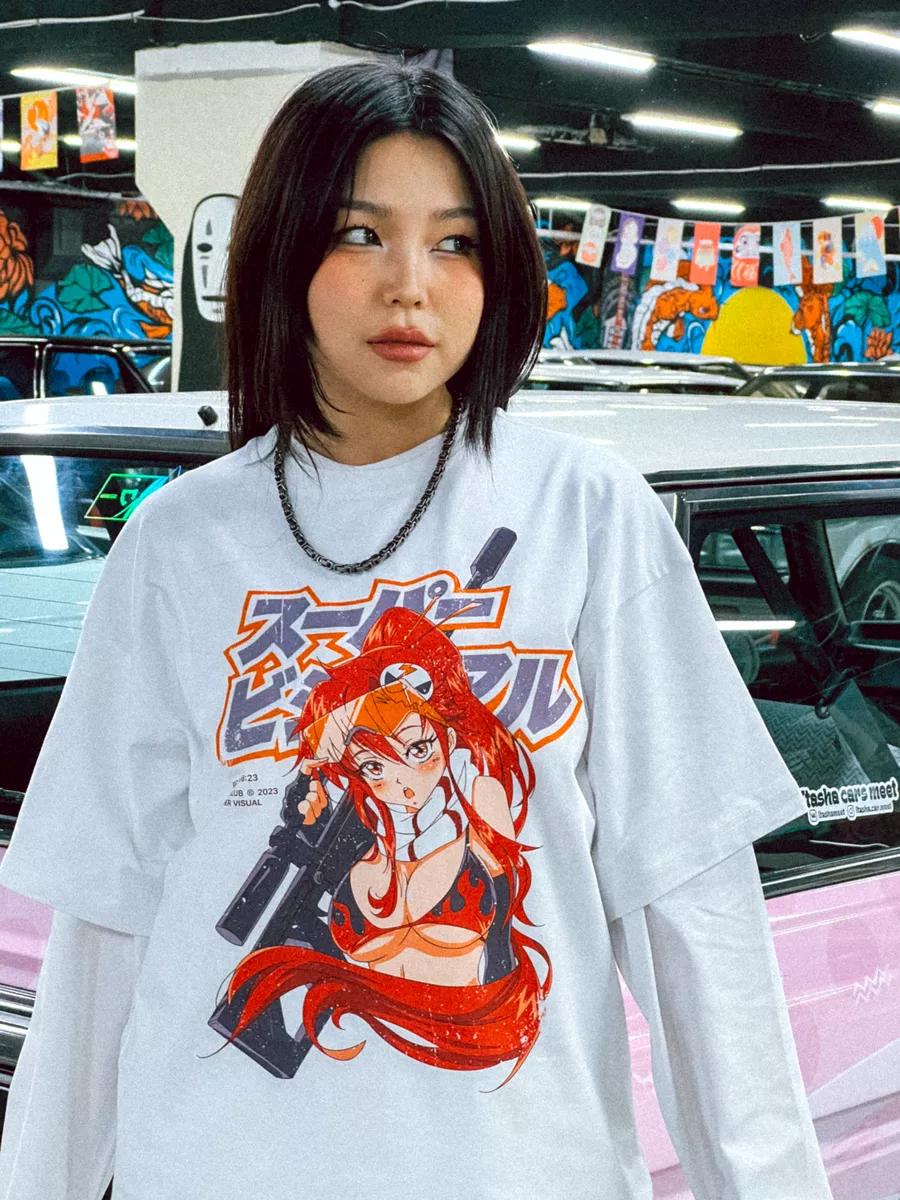 Oversized T-shirt with varenka Tupac print XL