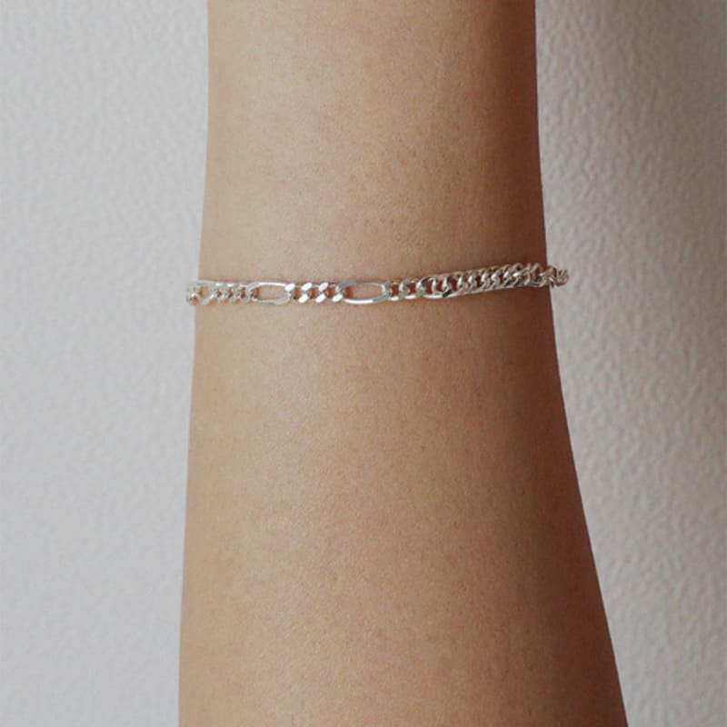 

OURPIERRE MARSHALL CHAIN BRACELET SILVER 19cm