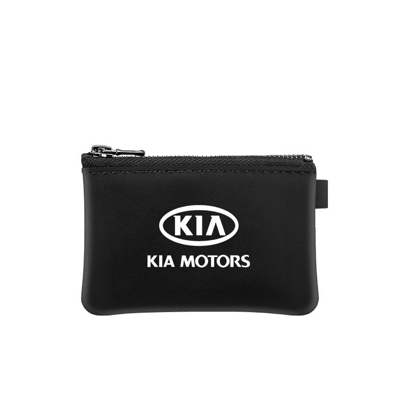ABCDGC1 Car Accessories For KIA Soul Sorento K2 K5 Picanto Optima Sportage Cerato Leather Car Key Cover Case Wallet Bag Keychain