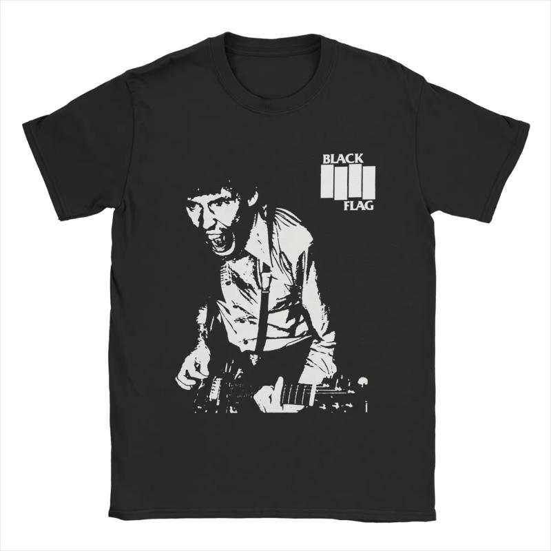 Black Flag Živá trička Pánská Dámská Amerika Vtipná Čistá bavlna Trička Kulatý výstřih Krátký rukáv Trička Letní topy
