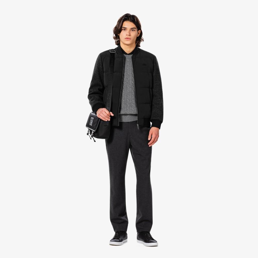 [lacoste] Men's Wool Jersey Hybrid Jacket BH883E-55N031