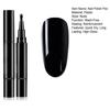 Yousheng 1/6Pcs Nail Polish Pen 3-in-1 Quick Dry Long Lasting High Gloss DIY Manicure Nail Art Natural Nude Women Girls Fingernail Toenail Gel Polish