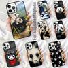 Cartoon Niedlicher Panda Bär Weiche Handyhülle für iPhone 17 Air 16e Pro max 15 Pro 13 14 Plus 11 12 MagSafe Magnetische Hülle