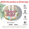 2D Flat 1pc Easter Aluminum Decoration Hanging Plaque, Bunny Ears and Colorful Eggs Signs, Living Room Decor, Easter Party Decor, Lightweight