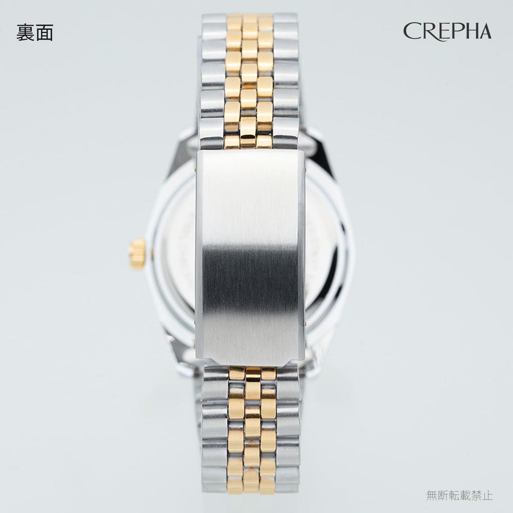 [Clefer] Analog Wristwatch, Made in Japan, Waterproof, Date, Metal Band, Gold, 191489, Men's, Gold