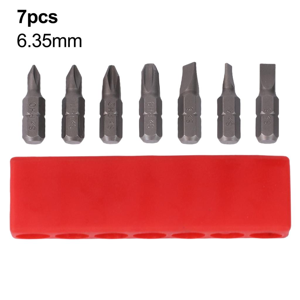 Ergonomic 6 35mm Manual Screwdriver with Aluminum Handle and Hex Bits