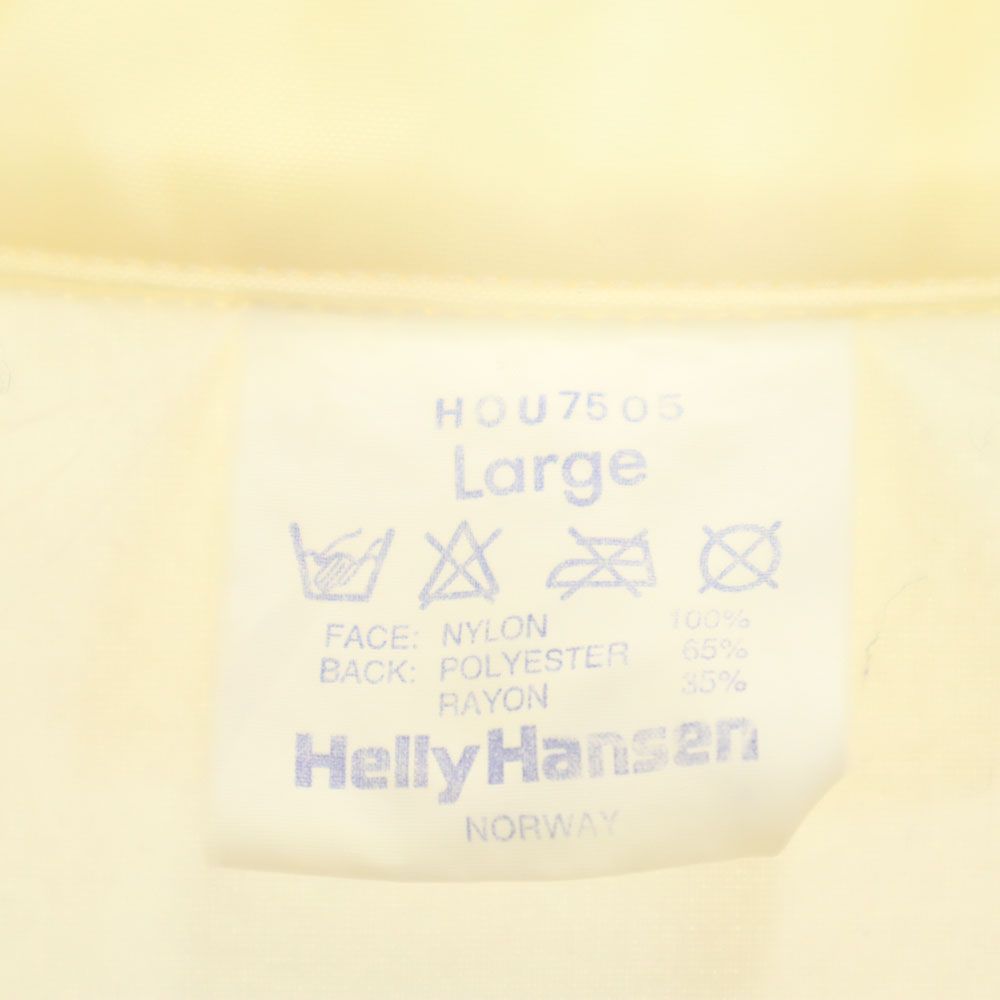 Helly Hansen 80s Vintage Nylon Coach Jacket L Ivory Back Brushed Men's Used