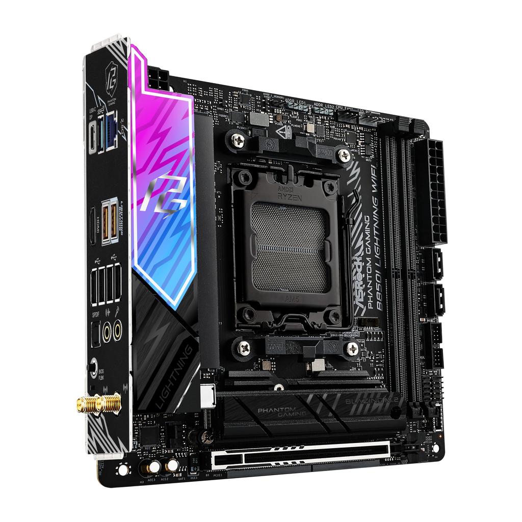 ASRock Motherboard B850I Lightning WiFi AMD Ryzen 9000 8000 7000 8000 7000 Serie CPU DDR5 Mini ITX Motherboard Autorisierter Distributor / / / / (Sockel