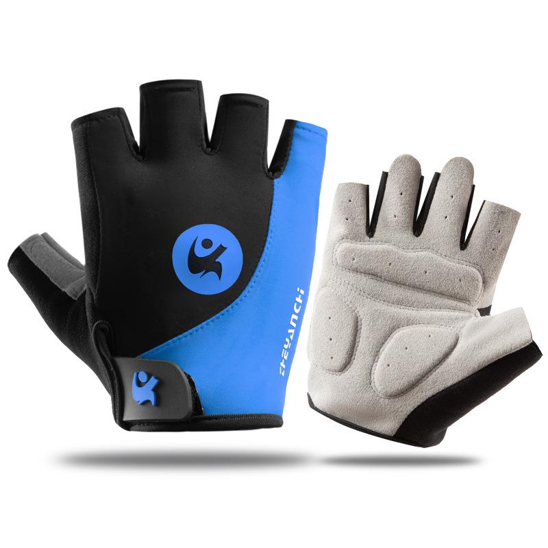 Non-slip Anti Half Finger Gloves Motorcycle Gloves MTB Road Bicycle Gloves for Spotrs Gym Fitness Half Finger Gloves Bicycle