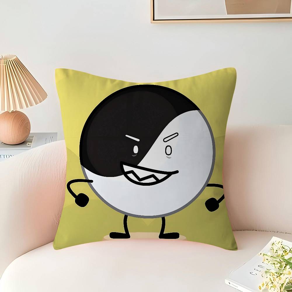 Cartoon B-BFDI Kissen Anime Kissen Sofa Bett Kopfkissenbezug Kissenbezug 45x45 cm Mode