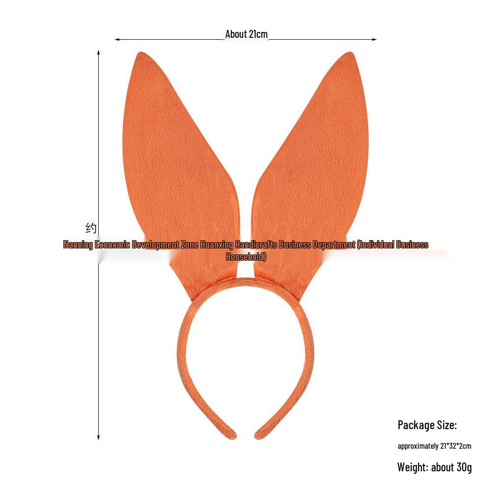 Halloween Bunny Ear Headband for Performance - Rabbit Ears, Internet Celebrity Style.