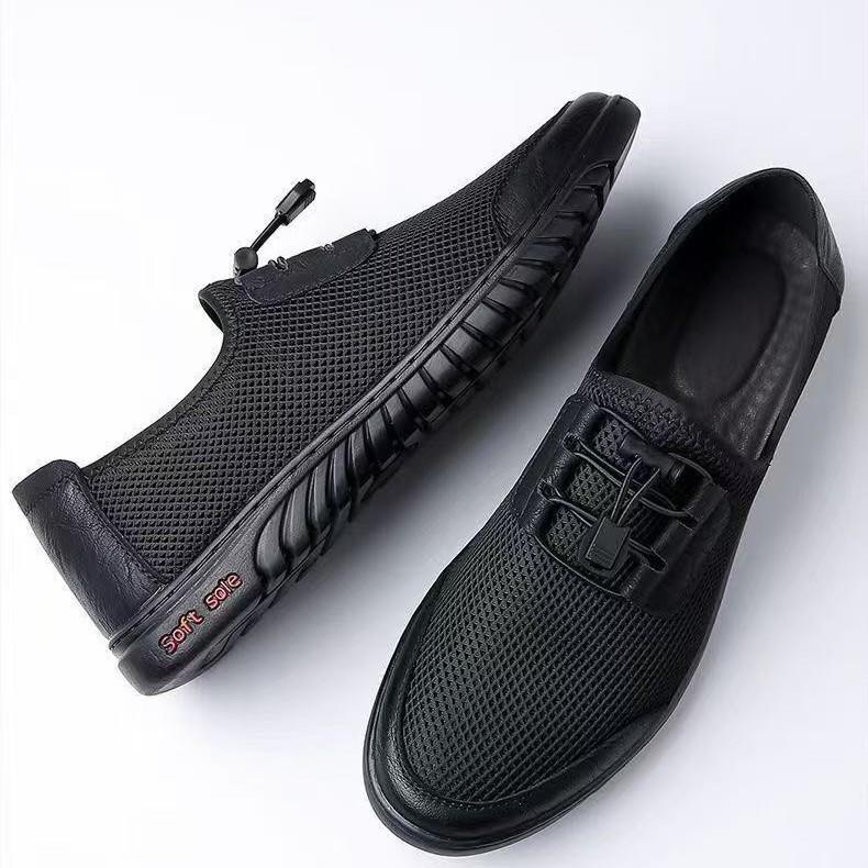 Men's Shoes, Fly-woven Comfortable Ultra-light Men's Shoes, Light Outdoor Shoes In Summer, Trendy Versatile Fly-woven Shoes, Driving Shoes