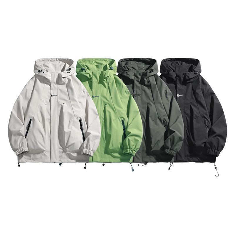 Men's Trendy Windbreaker Jacket - Spring & Autumn, Boys' Cotton Coat, Mountaineering Style