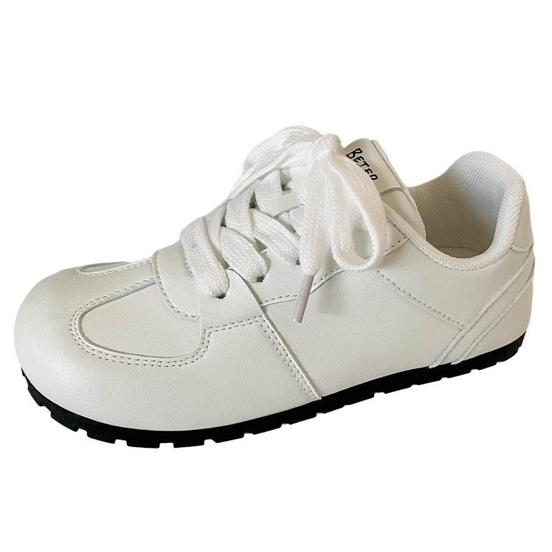 

B3507 латексная стелька/белые туфли с манго-головкой, женская популярная обувь для скейтбординга, нишевая обувь для хлеба, повседневная немецкая обувь для тренировок с большой головкой 40 бежевый