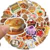 50Pcs/Set 3D Delicious Food . Afternoon Tea Dessert Stickers DIY Fashion Waterproof Doodle Decals Stickers (2 Styles)