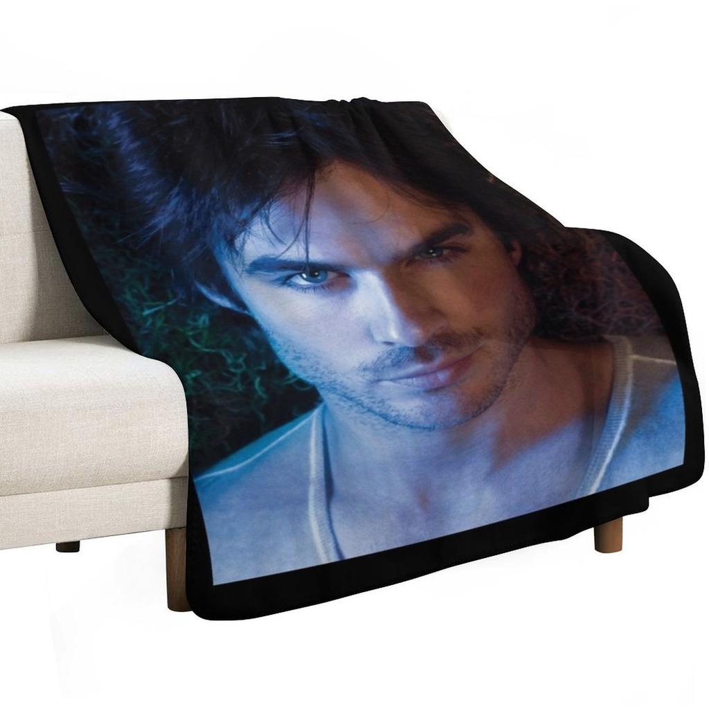 Ian Somerhalder Throw Blanket Lightweight Warm Blanket for Indoor Outdoor Use