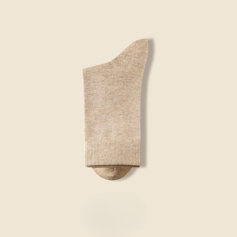 Мужские весенне-осенние деловые дезодорирующие влагопоглощающие спортивные носки-трубы из чистого хлопка 1 pair