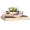 VidaXL Jardinière 83x83x27 cm Bois massif de pin 823878