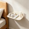 Multipurpose Folding Wall Shelf Water Resistant Plastic Storage Rack For Kitchen Bathroom And Bedroom