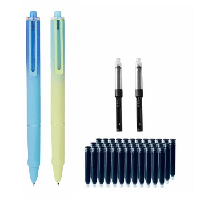 Ergonomic Student Pen with 0.38mm Tip & Replaceable Ink: Ideal for Learning, Calligraphy, and Homework