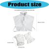 Elegant Detachable Collar With Ruffle Cuffs Sleeves For Women And Girl Stylish Fashion Accessories Faux Collar Insert