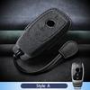 Leather Car Key Case For Mercedes Benz A C E S G R Class Gls Gla Glk Glc Cls Cla Amg W204 W205 W212 W463 W176 Suede Accessories