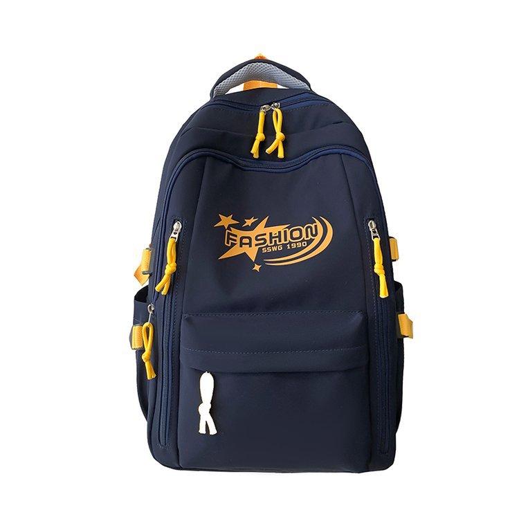 Schoolbag New Large Capacity Student School Bag Junior High School High School Student Lightweight Burden Reduction Ridge Protection Commuter