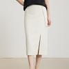 Gejin Women's Slim Fit Front Slit Midi Skirt