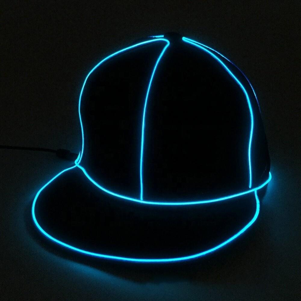 10 Colors Available Baseball Glowing Cap Cotton EL Hat Led Caps Party Hats Holiday Lighting Decorative Lighting 3&Holiday Lighting Decorative lighting жёлтый