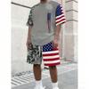 Summer Fashion European Style Letter Printed Kids T-shirt and Shorts 2 Piece Set Summer Casual Outdoor Boys and Girls Outfit Kids Set