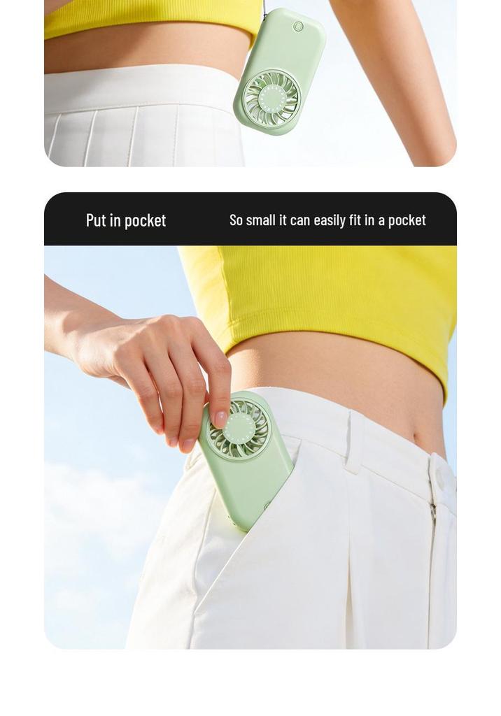 2026 Ultra-Thin Portable Mini Handheld Fan with Digital Display