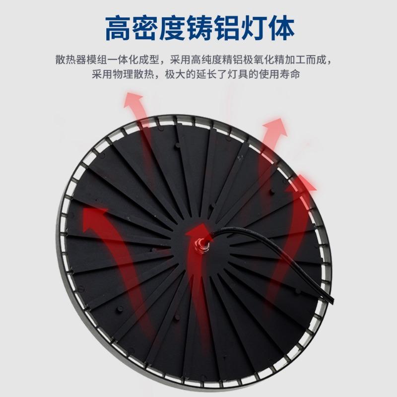 220V Super Bright LED High Bay Light UFO Warehouse Garage Light IP65 Waterproof for Gym Factory Lighting 100W 150W 200W