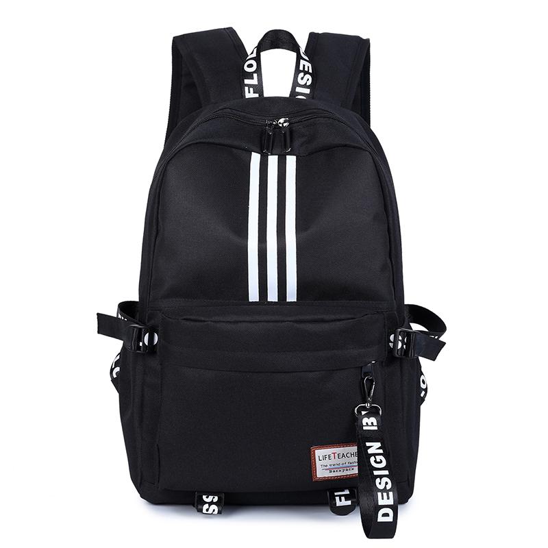 

Черный школьный рюкзак для подростков, девочек и мальчиков, водонепроницаемый повседневный рюкзак для колледжа, дорожный рюкзак для ноутбука для женщин и мужчин, школьная сумка для книг