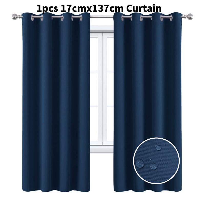 

Waterproof Color Solid Sunproof Curtain For Sunroom And Applications Commercial Dark Blue