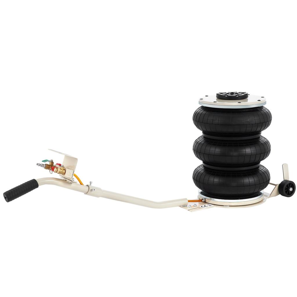 VEVOR 5 Ton/4999.9 kg Pneumatic Jack Triple Bag Air Jack Lifting Height 16.5-40.6 cm Inflatable Car Jack Lifter Pneumatic Air Jack 4999.9 kg Capacity