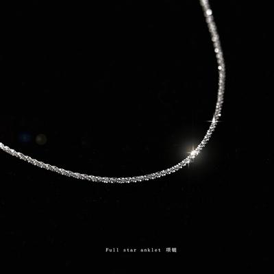 925 Sterling Silver Women's Neck Chain Jewelry 40/45CM Length Choker Necklaces Vintage Exquisite Accessories Wholesale Jewellery