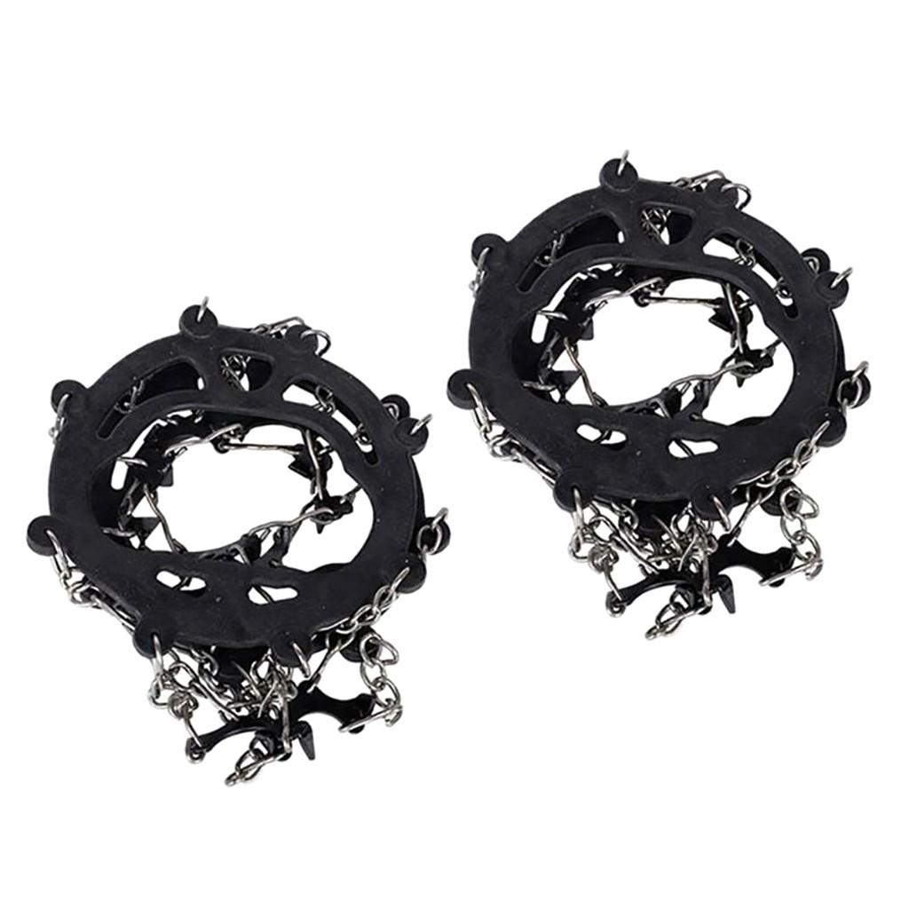 (Kung Pao Chicken) Slip 8-Teeth Ice Snow Shoes Spike Grip Boots Chain Crampons Grippers