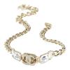CHANEL 24C Brand Logo Metal Necklaces Women's Gold ABC577B15249NU068