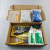 Set Mesh Cutters Network Crimping Test Perforated Crystal Head Making Pliers Tool Combination Hardware Network Repair