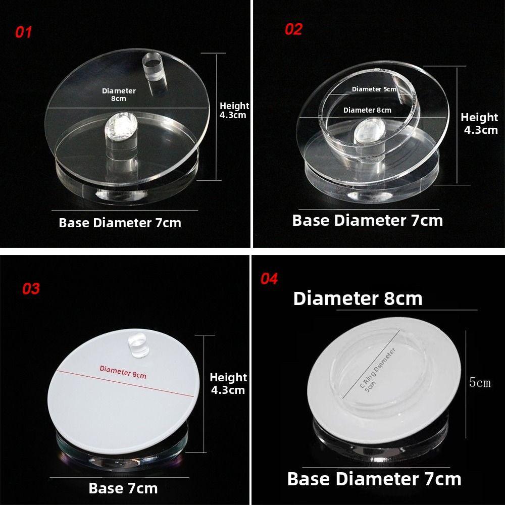 Transparent Bracelet Bangle Display Plate Round Watch Display Rack Fashion Bracelet Organizer