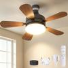 SUKITEN Ceiling Fan Light Energy Tatami Mat DC LED Ceiling E26 Compatible with Hook Ceiling Color Temperature Timer Remote Energy Quiet No