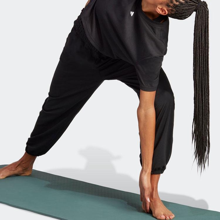 New Adidas Knitted Sweatpants Women's Black HS8122