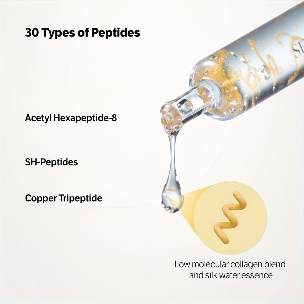 Peptide Lifting & Firming Ampoule Essence Contains Hyaluronic Acid-Anti-Aging, Brightening, Intense Moisturizer, Wrinkle Repair Skincare Essence