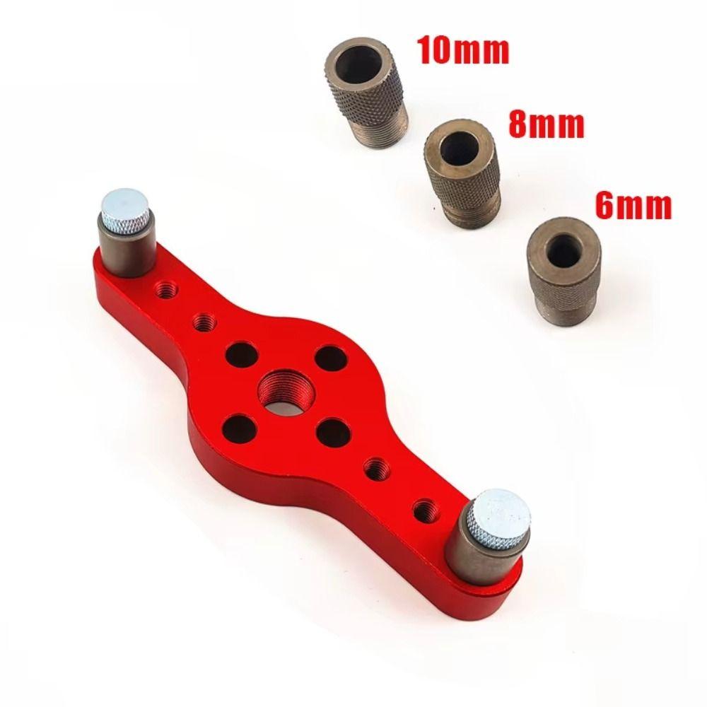 Alloy Material Vertical Hole Jig 6/8/10mm Size 2-in-1 Design Drilling Guide Jig Safe and Durable High Precision