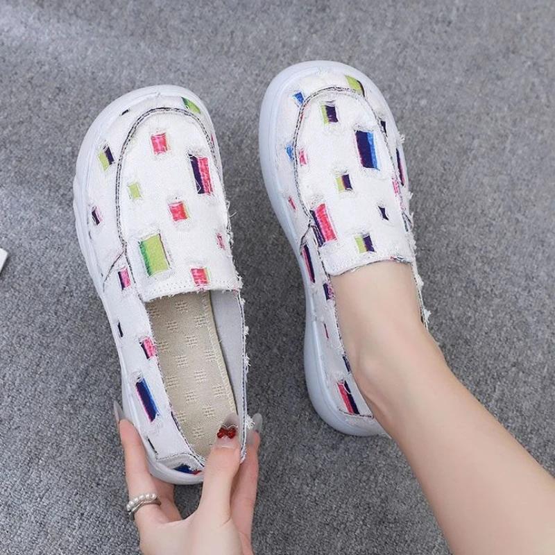 Fashion Ladies Footwear New In Light Summer Women's Canvas Shoes Walking 39 Cheap High Quality Offers Fashion 2025 Vulcanized Shoe Deals