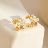 1Pair Starfish Scallop Ear Clips Non Piercing Earrings For Women Girls  Gold Color Floral Ear Cuff Summer Beach Jewelry