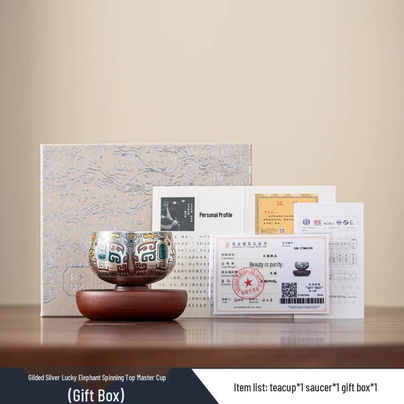 Gilded Enamel Dunhuang Master Teacup